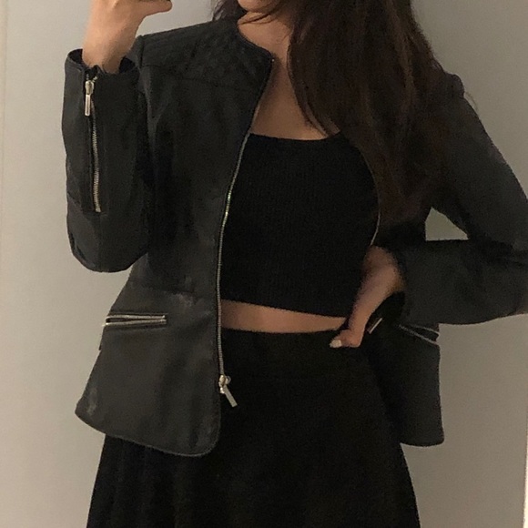 ZARA LEATHER JACKET ๐ - Picture 2 of 4